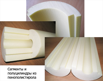 Полуцилиндры из пенополистирола